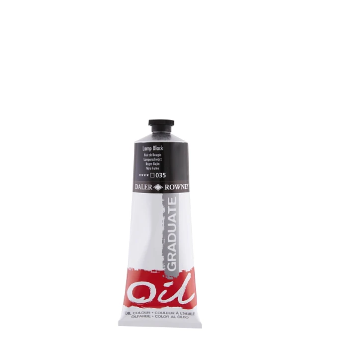 Daler Rowney Graduate Pintura al Oleo - Tubo de Aluminio - 220ml - Color Negro Lampara 1