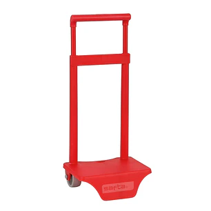 Safta Carro Portamochilas - Sujecion Universal - Material Resistente: Polipropileno - 18x16x35cm - Color Rojo