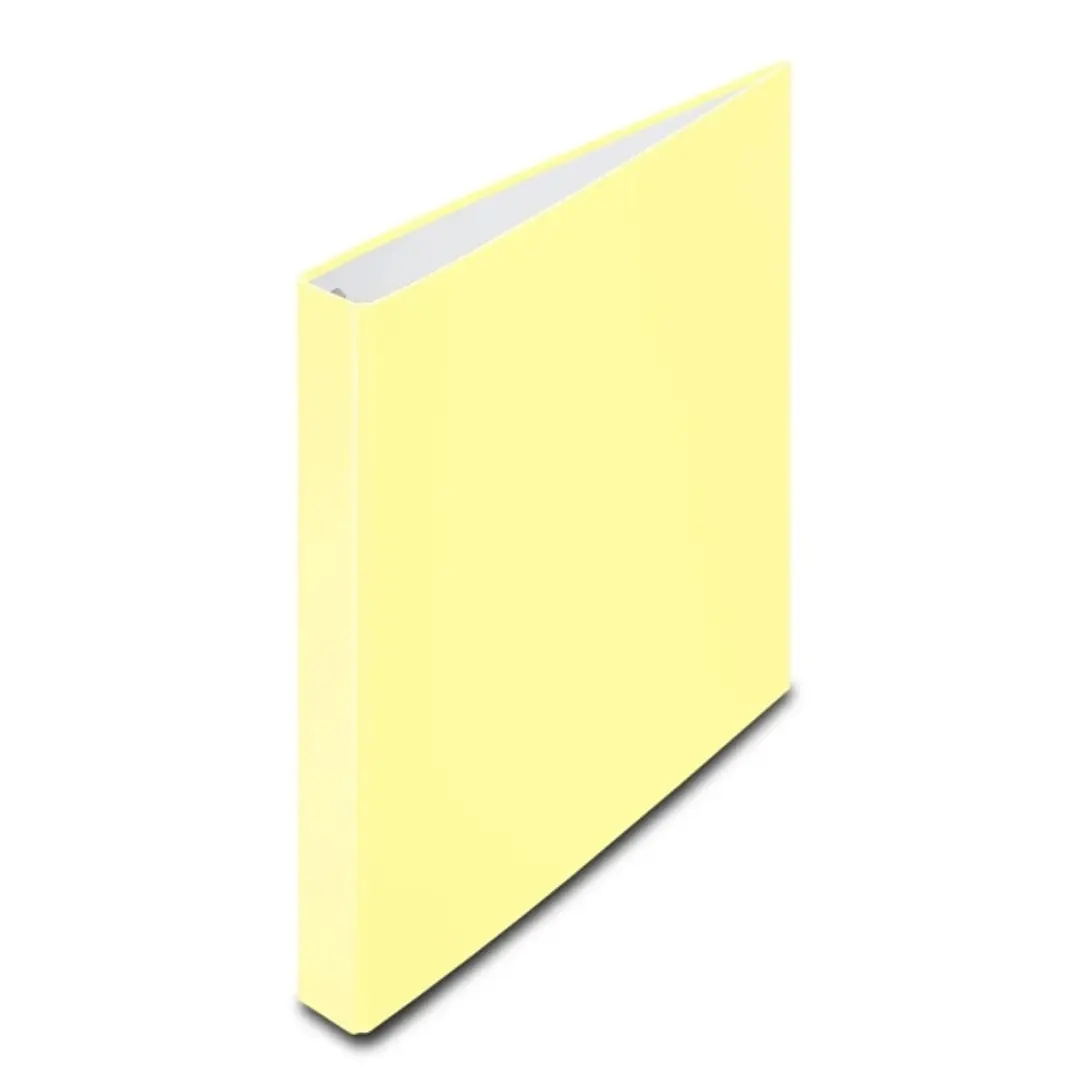 Hama Carpeta de 4 Anillas Lomo de 39mm - Tapa Plastificada - 29x32.5cm - Color Amarillo 1