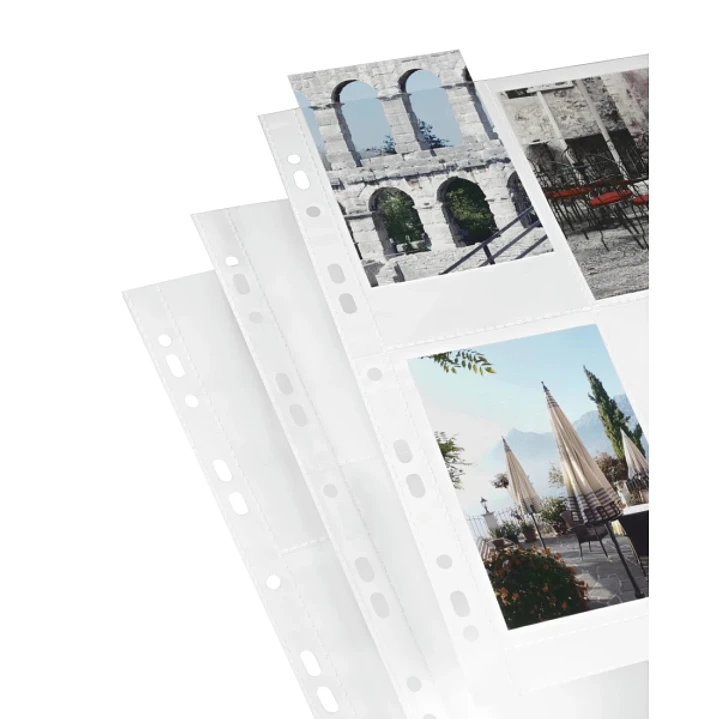 Hama Pack de 10 Fundas para Fotos A4 - Capacidad 8 Fotos 10x15cm - 314x237mm - Color Blanco 1