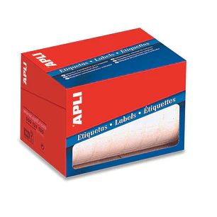 Apli Rollo de 600 Etiquetas Blancas Permanentes 34.0 x 67.0mm