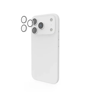 Hama Lens Protect Protector de Camara para iPhone 17 Pro / Pro Max - Vidrio Templado - Color Transparente