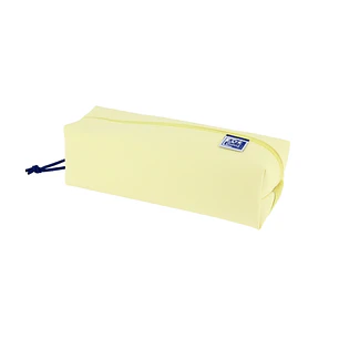 Oxford Live & Go Estuche Cuadrado Grande - Material Acolchado - Goma Elastica para unirlo al Cuaderno - Color Amarillo