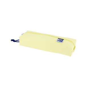 Oxford Live & Go Estuche Rectangular Mediano - Material Acolchado - Goma Elastica para unirlo al Cuaderno - Color Amarillo