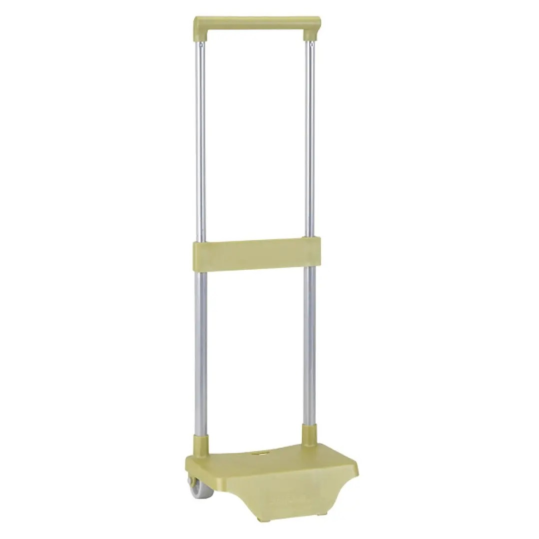 Safta Carro Portamochilas - Sujecion Universal - Ruedas de PVC - Material Resistente - 26x10x34cm - Color Verde 1