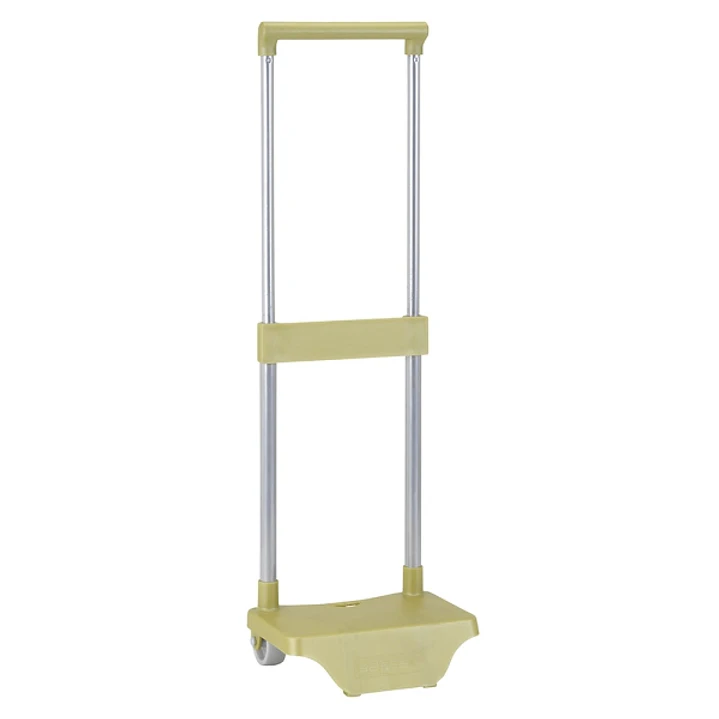 Safta Carro Portamochilas - Sujecion Universal - Ruedas de PVC - Material Resistente - 26x10x34cm - Color Verde 1