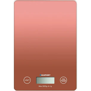 Blaupunkt Bascula de Cocina Digital 5kg con Plataforma de Cristal - Pantalla LCD - Funcion Tara - Alta Precision 1g - Autoapagado y Indicadores de Sob