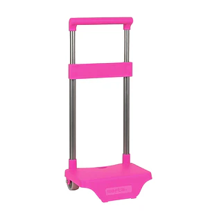 Safta Carro Portamochilas - Sujecion Universal - Estructura de Acero - Ruedas de PVC - Medidas Abiertas y Cerradas - Modelo Patentado - 22x17x40cm - C