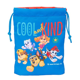 Safta Paw Patrol Cool Saco Plano - Cierre con Cordon - 1L - Facil de Abrir y Cerrar - Ligero y Portatil - 200x250mm - Color Azul