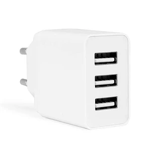 Orbegozo EN 1100 Cargador USB Multiple - Carga hasta 3 Dispositivos Simultaneamente - Proteccion contra Sobrecarga y Cortocircuitos - Compacto y Porta