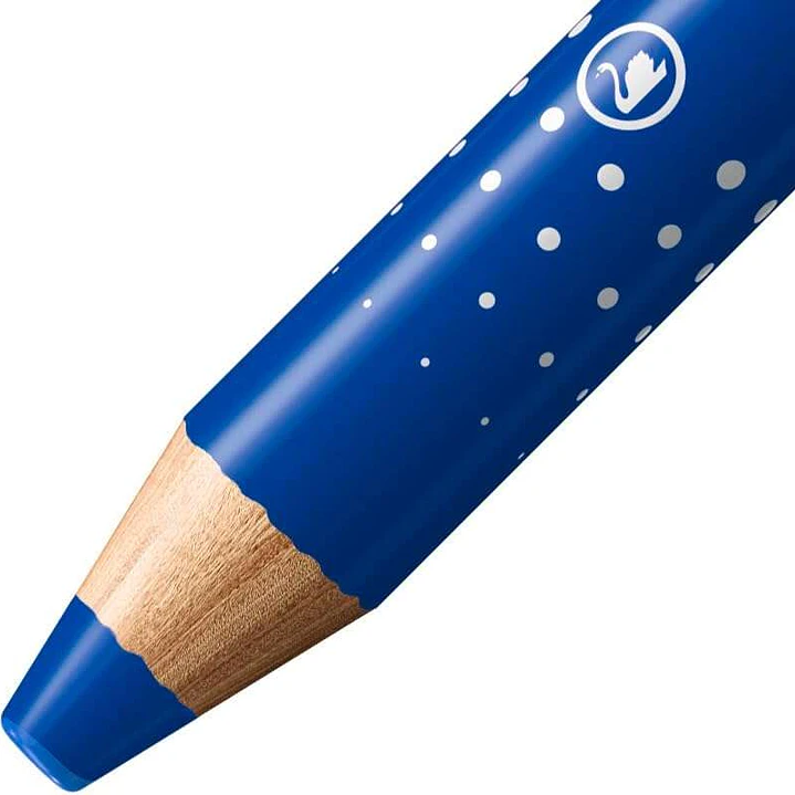 Stabilo MARKdry Marcador para Pizarra - Mina XXL de 10mm - Madera 100% Certificada PRFC - Color Azul 1