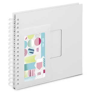 Hama Album de Fotos con Espiral - 50 Paginas Blancas - 28x24cm - Color Blanco
