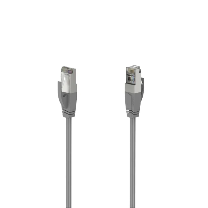 Hama Essential Cable de Red UTP RJ45 Cat-5e - Longitud 3m- Velocidad hasta 1Gbps - Blindado - Color Gris 1