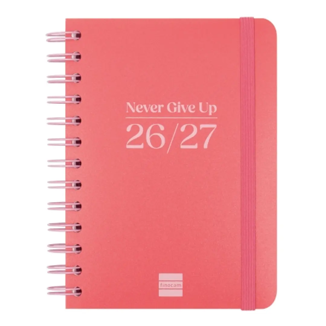 Finocam Cosmo Flex Agenda Escolar 26/27 en Catalan - Semana Vista Horizontal - Formato 8º - 120x169mm - Tapas de Polipropileno - Papel de 80g/m2 - Esp 1