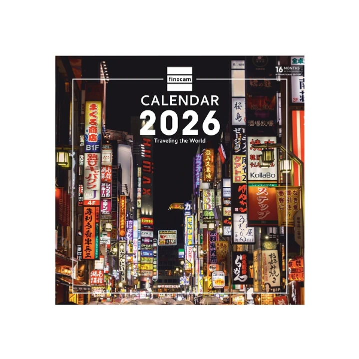 Finocam Calendario de Pared Internacional - Anual 2026 - Imagenes Variadas - 311x5x305mm - Tematica de Viajes 1