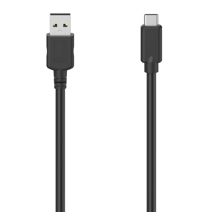 Hama Cable USB - Longitud 0.75m - USB-A Macho - USB-C Macho - Velocidad hasta 480Mbps - Color Negro 1