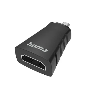 Hama Essential Adapatador de Video - 4K - HDMI Hembra - Micro HDMI Macho - Color Negro
