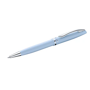 Pelikan Jazz Pastel Boligrafo con Mecanismo de Giro - Punta Mediana - Cuerpo Lacado - Recargable - Color Azul Pastel