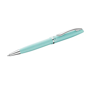 Pelikan Jazz Pastel Boligrafo con Mecanismo de Giro - Punta Mediana - Cuerpo Lacado - Recargable - Color Menta Pastel