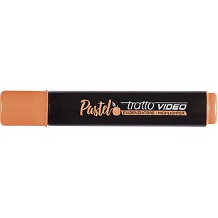 Tratto Video Pastel Marcador Fluorescente - Punta Biselada - Tinta al Agua - Secado Rapido - Color Naranja Albaricoque