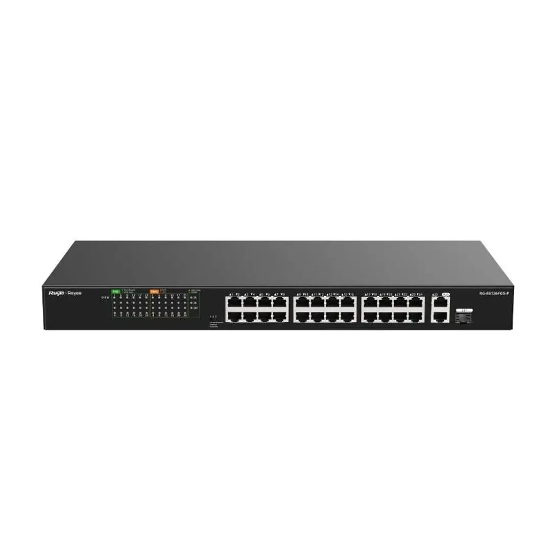 Reyee 24-Port 100Mbps + 1 Uplink Port 1000Mbps + 1 1