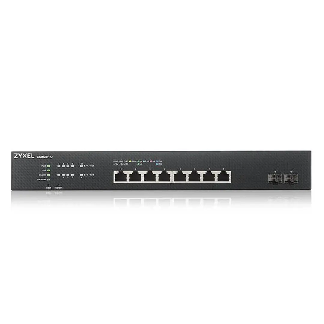 ZyXEL XS1930-10 Smart Switch 8xmGb 2x10Gb SFP+ L3 2