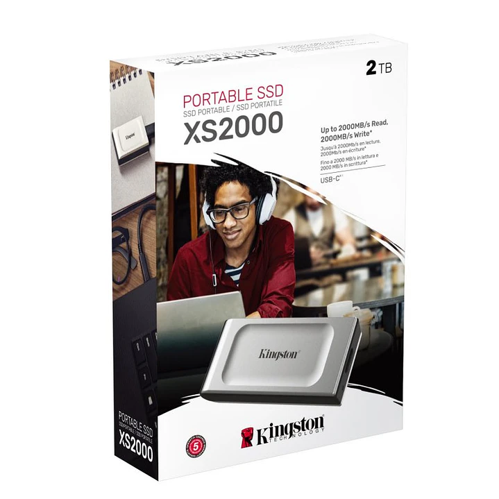 Kingston XS2000 Portable SSD 2Tb USB 3.2 tipo-C 3