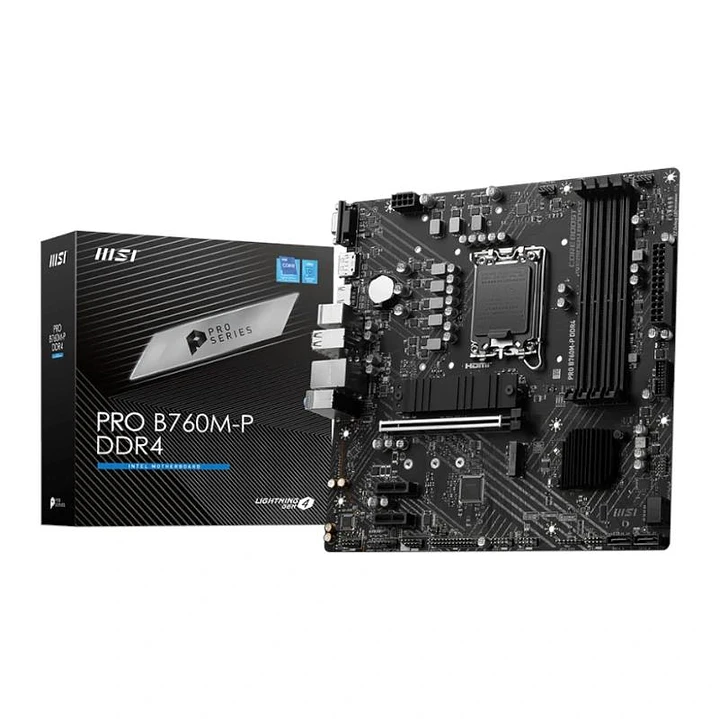 MSI Placa Base PRO B760M-P DDR4 mATX LGA1700 1