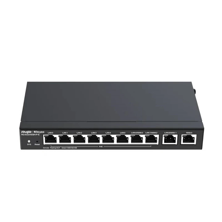 Reyee Desktop 10-port full gigabit router, providi 1