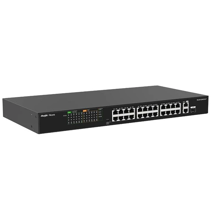 Reyee 24-Port 100Mbps + 1 Uplink Port 1000Mbps + 1 3