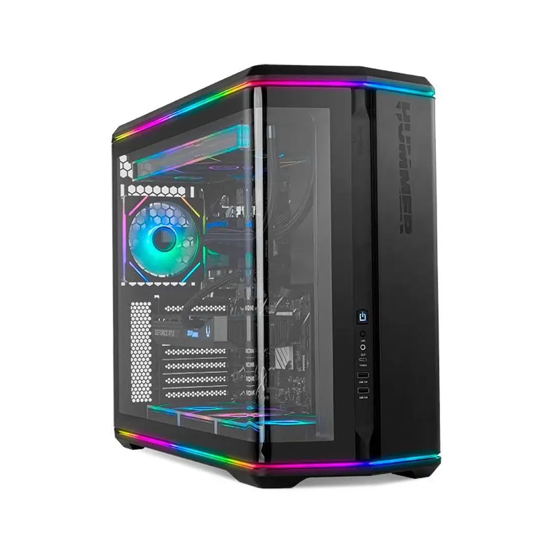 NOX Semitorre ATX Hummer Anvil Cristal Curv Negra 1