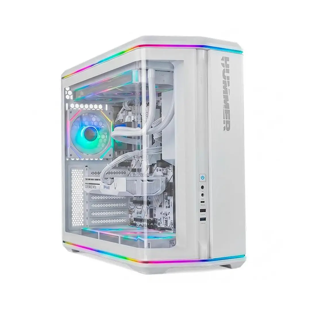 NOX Semitorre ATX Hummer Anvil Cristal Curv Blanco 1