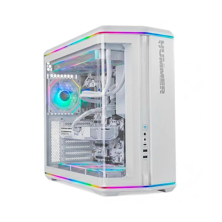 NOX Semitorre ATX Hummer Anvil Cristal Curv Blanco 1