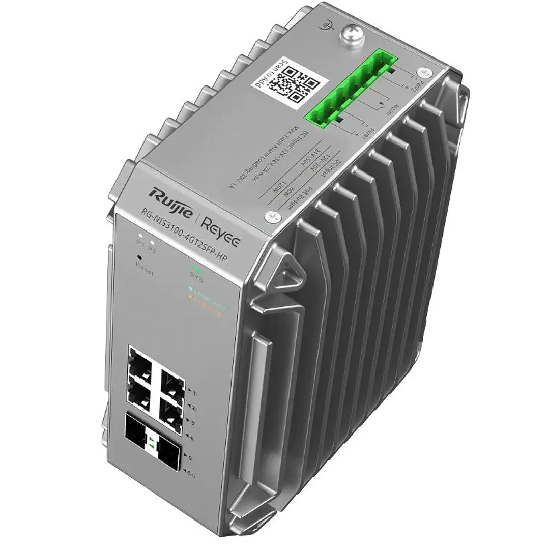 Reyee L2 Industrial Managed Switch, 4-Port RJ45 Gi 3