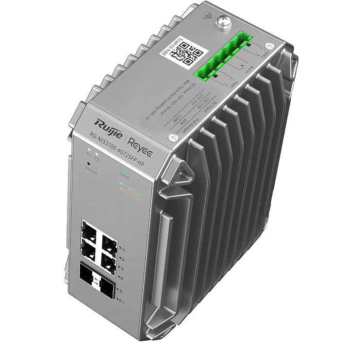 Reyee L2 Industrial Managed Switch, 4-Port RJ45 Gi 3