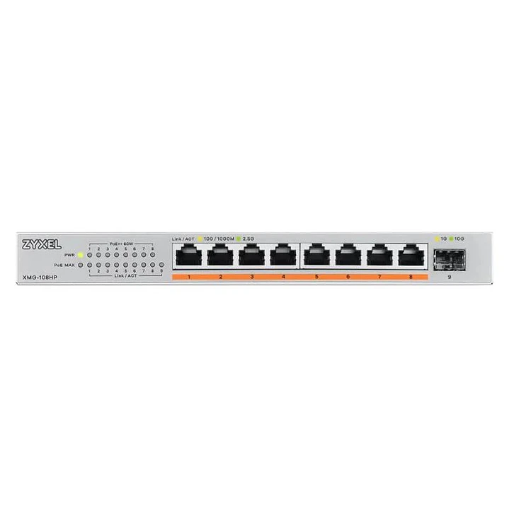 Zyxel XMG-108 Switch 5x2,5G 1 SFP+ PoE++ Desktop 2