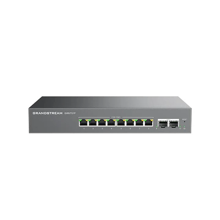 Grandstream GWN7721P Switch L2 8x2.5G 2x10SFP+ PoE 1