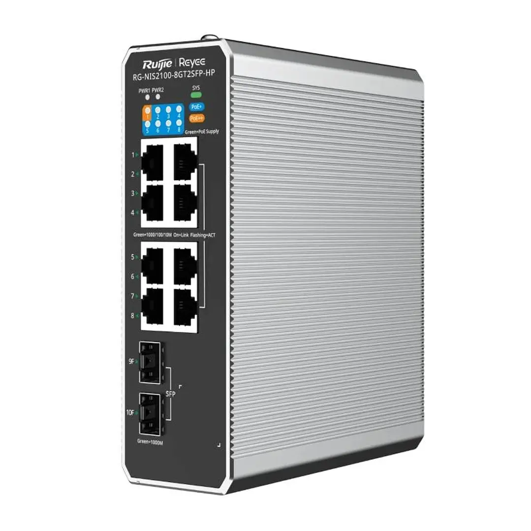 Reyee 8-Port RJ45 Gigabit and 2-Port SFP Cloud Man 1
