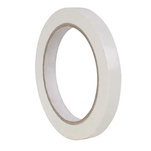 Apli Cinta Adhesiva Blanca 12mm x 66m - Resistente al Desgarro - Facil de Cortar - Adhesivo de Alta Calidad Blanco