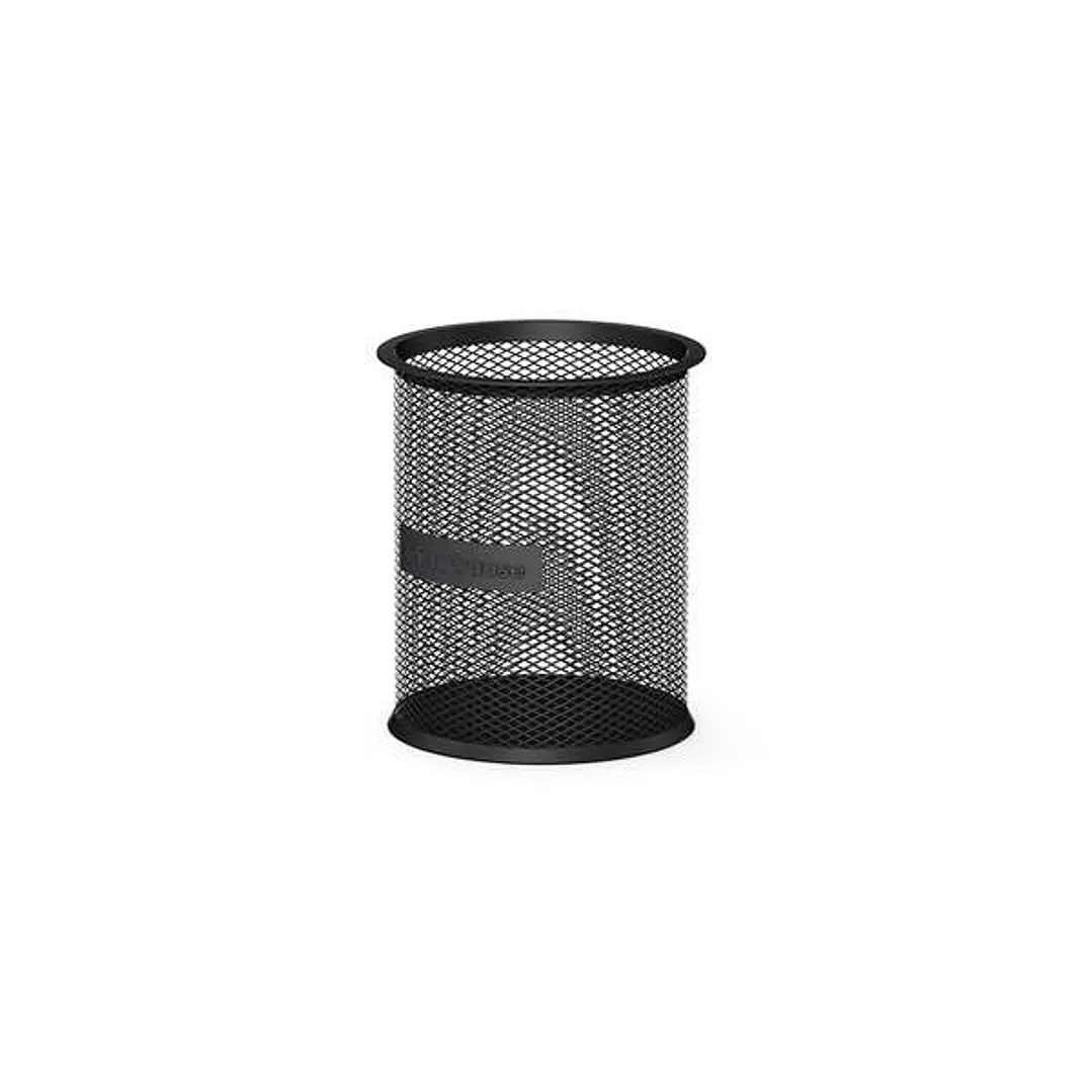 Erichkrause Compass Classic Portalapices Redondo 90?100mm - Base Redonda de Acero Inoxidable - Diseño Moderno y Elegante - Color Negro 1
