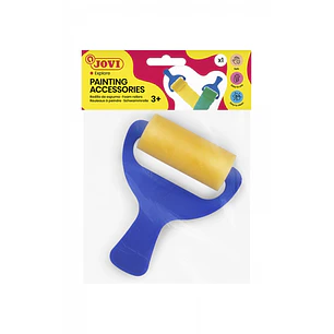Jovi Painting Accessories Rodillo de Espuma - Mango Resistente - Ideal para Grandes Superficies - Facil Limpieza con Agua y Jabon - Color Varios