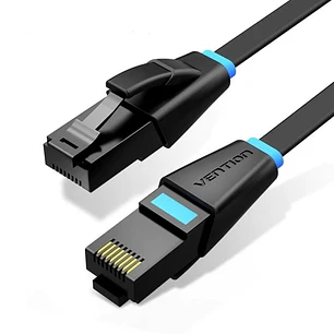 Vention Cable de Red - Cat.6a UTP - Longitud 2m - Velocidad hasta 1Gbps - 32AWG - Cubierta de PVC - Color Negro