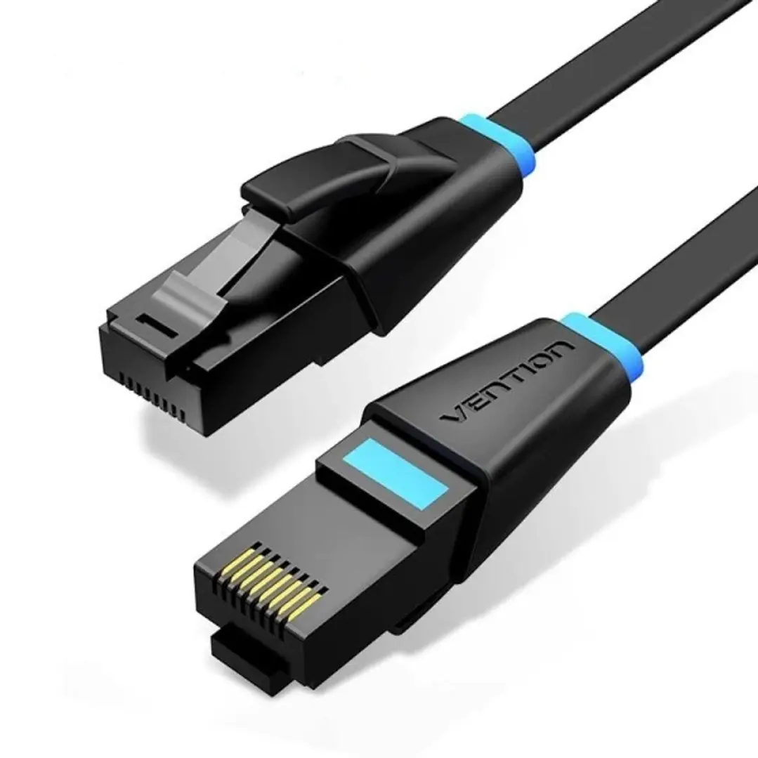 Vention Cable de Red - Cat.6a UTP - Longitud 2m - Velocidad hasta 1Gbps - 32AWG - Cubierta de PVC - Color Negro 1