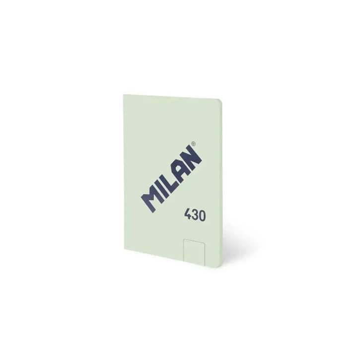 Milan 430 Libreta Encolada Formato A6 Hojas Blancas - 48 Hojas de 95 gr/m2 - Microperforado - Tapa Blanda - Color Verde 1