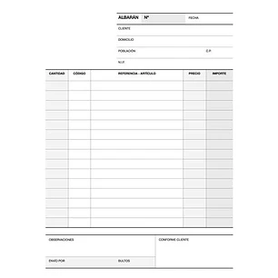 Apli Talonario Albaran 1/4 Natural Lito A-118 - Papel Autocopiativo - 4 Hojas por Juego - Numerado - Tamaño 210x148mm - Natural