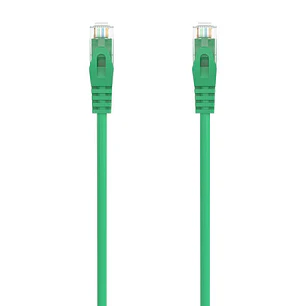 Aisens Cable de Red Latiguillo RJ45 LSZH Cat.6A 500 MHZ UTP AWG24 - 0.3m - Libre de Halogenos - 10 Gigabit/s - Color Verde
