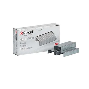 Rexel Caja de 1000 Grapas 24/6 Nº16 - Hasta 20 Hojas - Acero de Alta Calidad - Patilla de 6mm