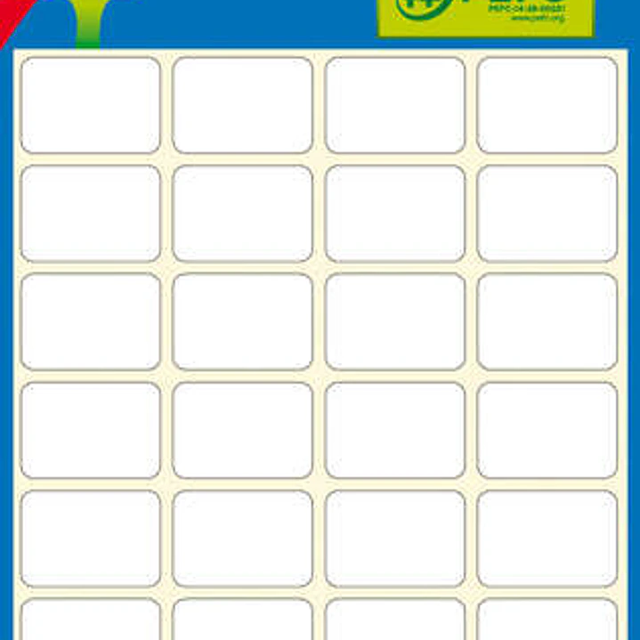 Apli Etiquetas Minibolsa Blancas 81.0 x 110.0mm 6 Hojas 1