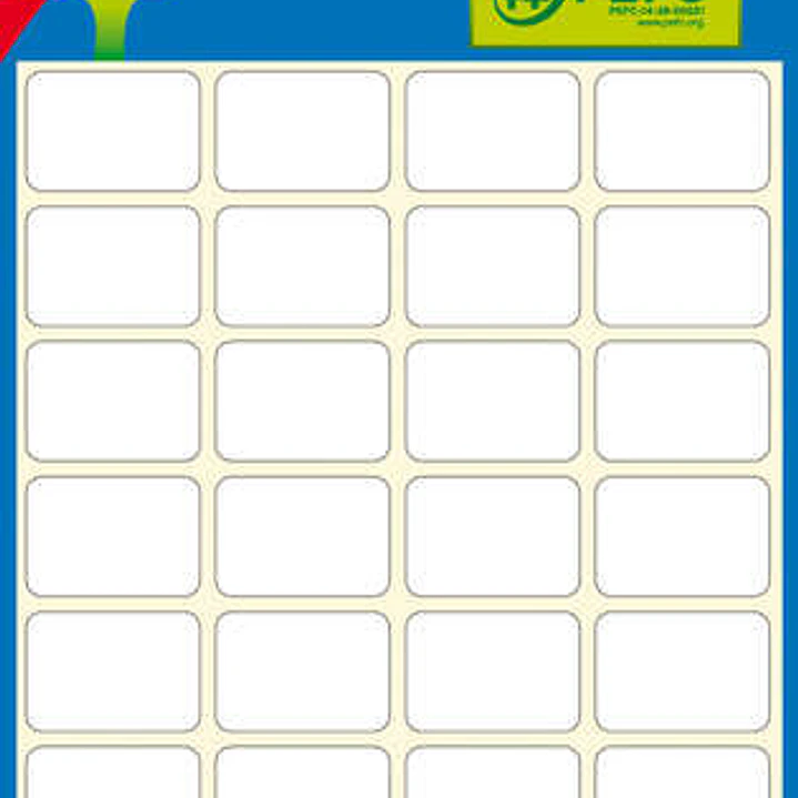 Apli Etiquetas Minibolsa Blancas 38.0 x 102.0mm 6 Hojas 1