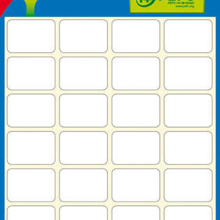 Apli Etiquetas Minibolsa Blancas 13.0 x 40.0mm 6 Hojas 1